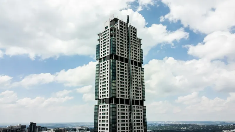 A high-rise building in Sandton